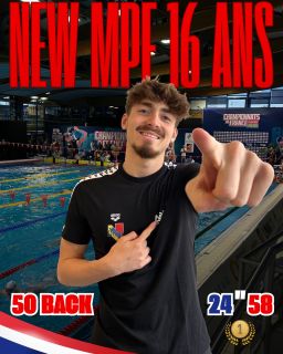 NOUVELLE MPF 16 ANS ! 🇫🇷 Yael Klioutchko frappe fort à Angers avec une meilleure performance française sur le 50m dos en 24”58 !
Un chrono incroyable réalisé lors des Championnats de France Juniors 25m. 🚀 L’avenir du dos français est en marche.
Bravo Yael ! 💙🤍❤️