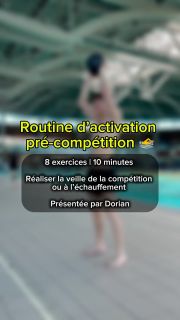 🏊‍♂️ Une bonne compétition se prépare aussi en dehors du bassin.  L’objectif de cette activation n’est pas de créer de la fatigue, mais de réveiller le système nerveux, préparer les muscles sollicités et arriver avec les meilleures sensations possibles le jour J.  👉 Quelques minutes suffisent pour faire la différence.  #natation #swim #dijon #dijonnatation