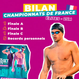 Visuel bilan championnats de France élite petit bain