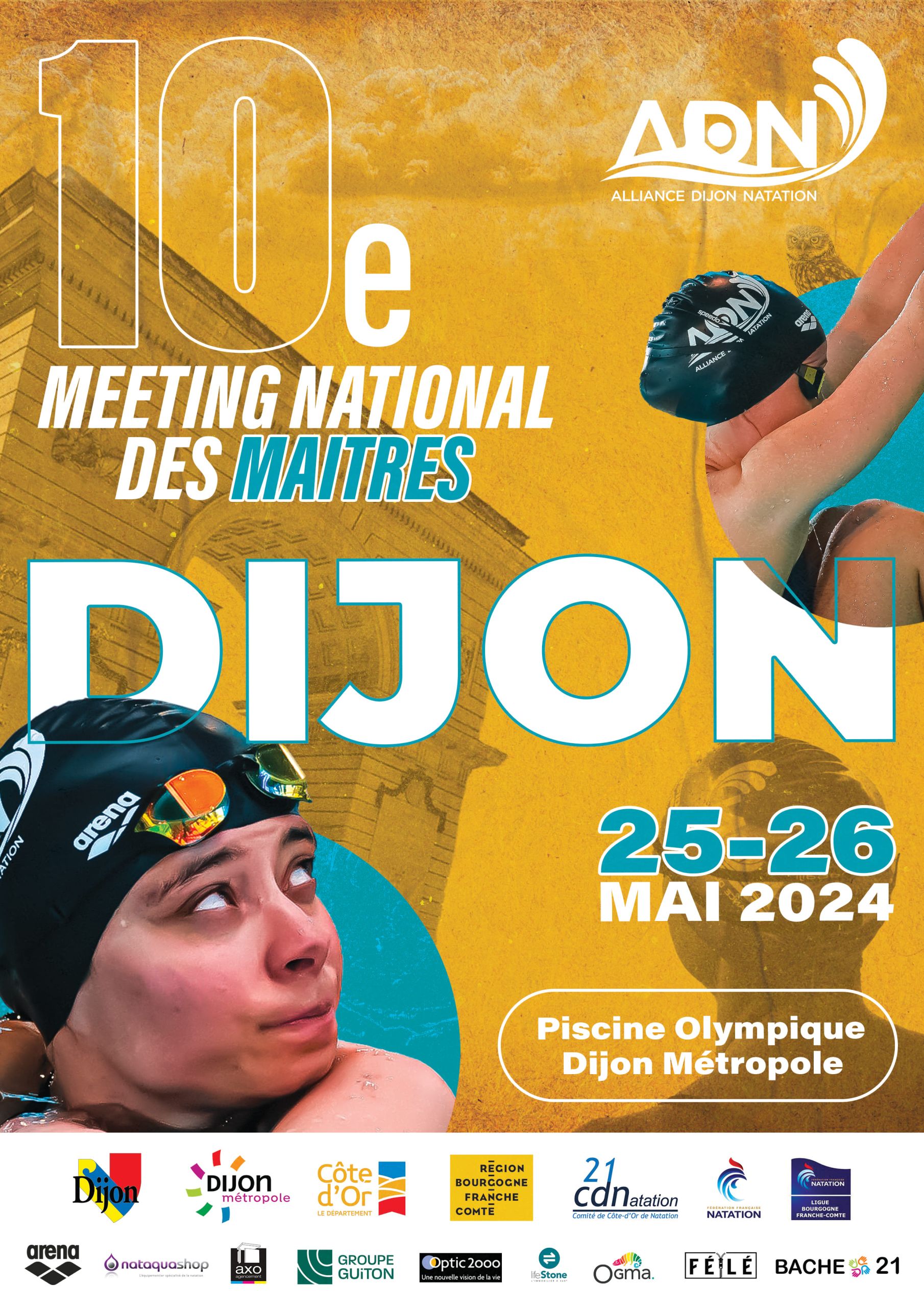 Affiche Meeting National des Maîtres Dijon 2024
