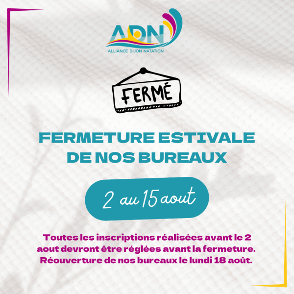 Fermeture du bureau